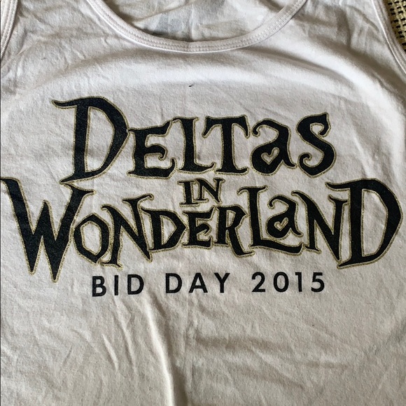 White Tri Delta Tank - Picture 3 of 4